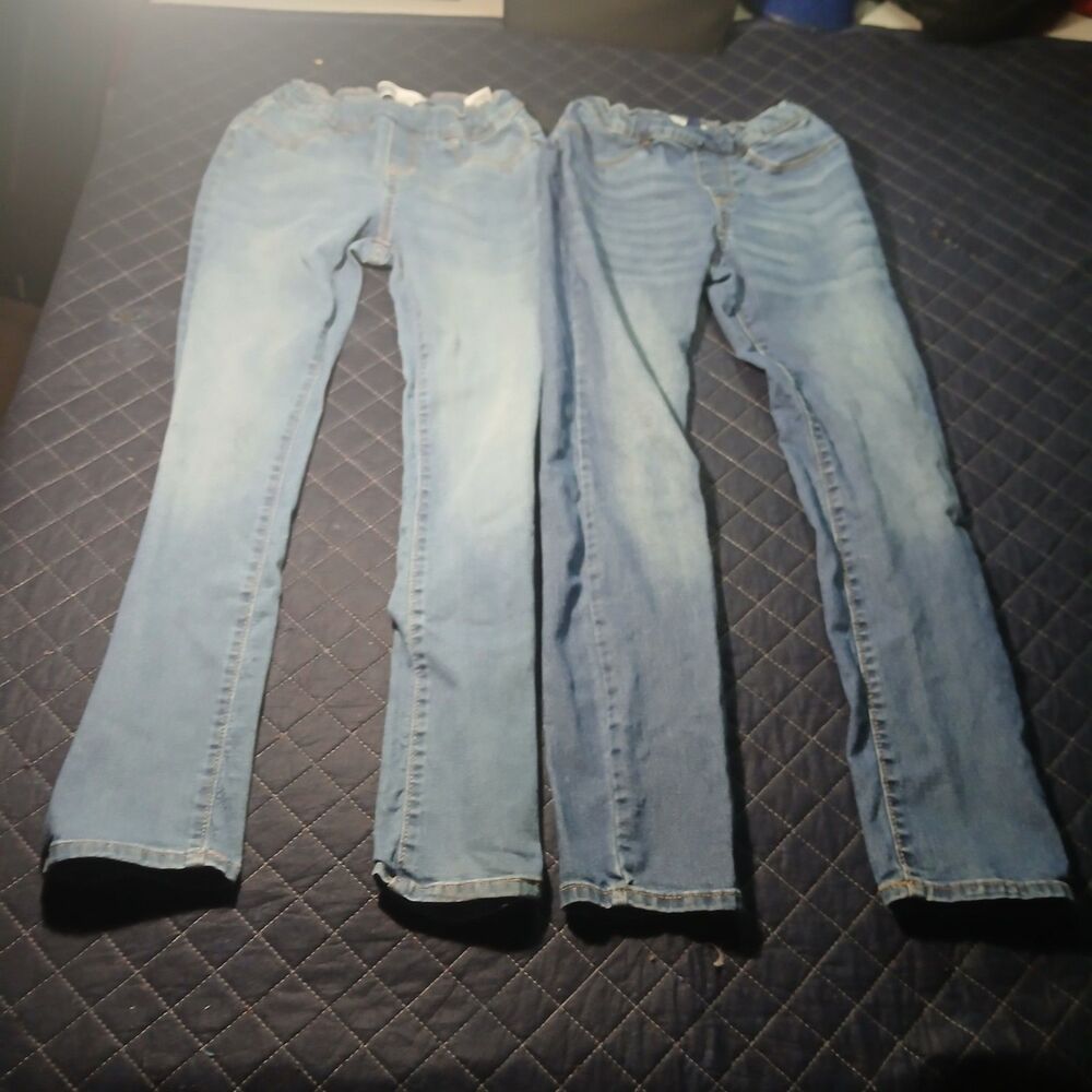 Old Navy Skinny Girls Jeans Size XL 14/16 Lot of 2 Stretch